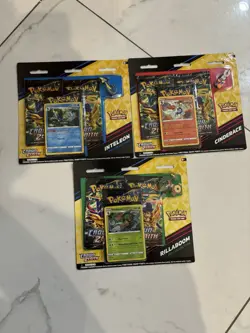 Pokemon Crown Zenith 3 Pin Collection Blister Pack Set Sealed - Image 1