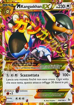 Pokemon XY Fuoco Infernale 109 / 106 M Kangaskhan EX rara ex foil (IT) -NEAR... - Image 1