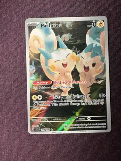 Pachirisu Scarlet & Violet Base Illustration NM 208/198 Pokemon TCG - Image 1