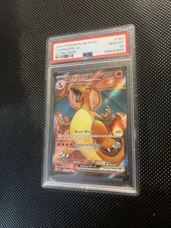 G2U 2023 Pokemon Charizard ex Pokemon 151 183165 English Ultra Rare PSA 10 - Image 3