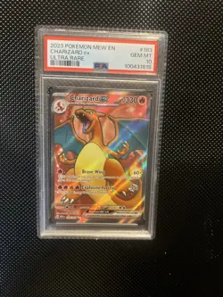 G2U 2023 Pokemon Charizard ex Pokemon 151 183165 English Ultra Rare PSA 10 - Image 4