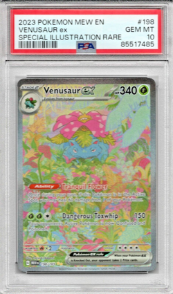 G1N 2023 Pokemon SV Mew 151 Venusaur ex 198165 PSA 10 Gem Mint Illustration Rare - Image 1