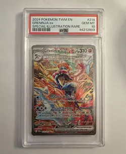 G1N 2024 Pokemon Scarlet and Violet Twilight Masquerade 214 Greninja ex SIR PSA - Image 1