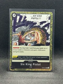 Six King Pistol OP03-097 Foil PRB-02 The Best Vol 2 One Piece TCG - Image 1
