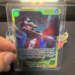 Bandai One Piece CCG Dracule Mihawk OP14-119 Full Art Foil 10000 Power - Image 1