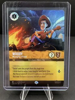 Disney Lorcana TCG Woody - Waiting for a Friend 205/204 Foil Amber Enchanted EN - Image 3