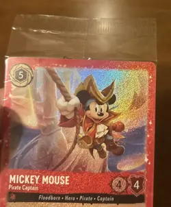 SEALED Mickey Mouse - Pirate Captain 18/P2 Glimmer Foil Promo NM Disney Lorcana - Image 4
