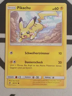 Pikachu 40/147 Nacht In Flammen Set Pokemon Karte Deutsch Pokemon Near Mint - Image 3