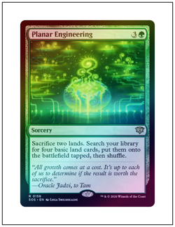 1x Planar Engineering, Secrets of Strixhaven, Foil, Magic MTG NM - Image 1