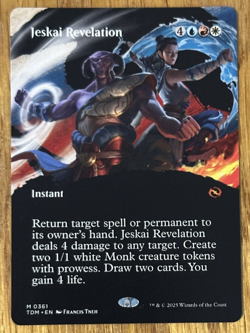 MTG Tarkir Dragonstorm, Jeskai Revelation - Borderless - Image 1
