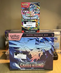 Pokemon TCG: Mega Evolution Chaos Rising ETB and Booster Bundle - Factory Sealed - Image 1