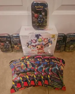 Pokemon Prismatic Evolutions ETB Sealed + Phantasmal Flames Booster + Mini Tins - Image 1