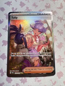 Tulip 259/182 Pokemon Scarlet & Violet: Paradox Rift Trainer SIR NM - Image 1