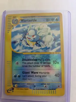 Pokemon TCG Expedition Wartortle Card 92/165 Reverse Holo 2002 - Image 1