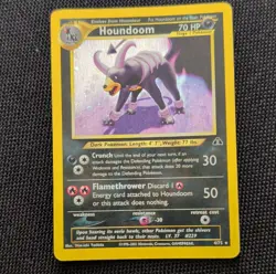 WOTC Pokemon TCG Houndoom 4/75 Neo Discovery 2001 Holo Rare 70 HP Stage 1 - Image 1