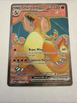 Charizard ex #183/165 Scarlet & Violet 151 Full Art Ultra Rare NM - Image 3