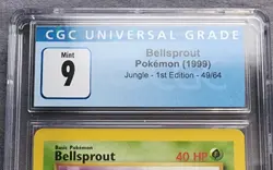 Pokemon CGC 9 Mint First Edition Bellsprout Jungle Set 49/64 Graded Card - Image 2