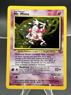 Wizards of the Coast Pokemon TCG Mr. Mime Jungle 6/64 Holo Rare 1999 EN - Image 1