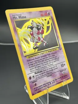 Wizards of the Coast Pokemon TCG Mr. Mime Jungle 6/64 Holo Rare 1999 EN - Image 2