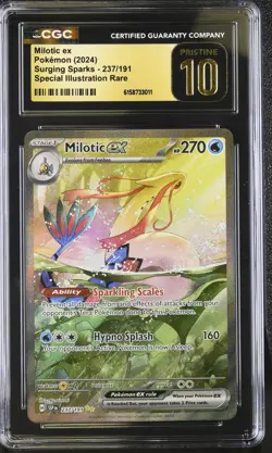 Pokemon Milotic ex 237/191 Ultra Rare Surging Sparks - CGC 10 PRISTINE - Image 1