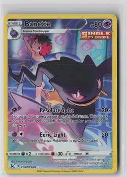 Banette TG07/TG30 Holo Lost Origin Trainer Gallery Pokemon NM - Image 1
