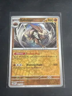 Pokemon TCG Kabutops 141/165 Sv: Scarlet & Violet 151 Reverse Holo Mint Card - Image 1