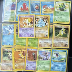 Vintage Pokemon TCG 17 Card Lot Venonat Dark Octillery Starmie Krabby 1999-2003 - Image 1