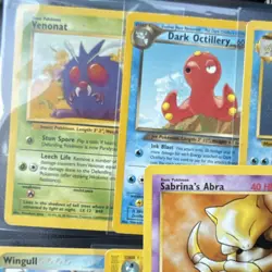 Vintage Pokemon TCG 17 Card Lot Venonat Dark Octillery Starmie Krabby 1999-2003 - Image 2