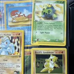 Vintage Pokemon TCG 17 Card Lot Venonat Dark Octillery Starmie Krabby 1999-2003 - Image 4