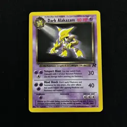 Pokemon TCG Dark Alakazam Rare Regular Team Rocket 18/82 60 HP English Card - Image 1