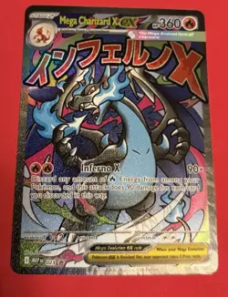 2025 Pokemon MEP Mega Charizard X ex #023 Black Star Promo NM - Image 1