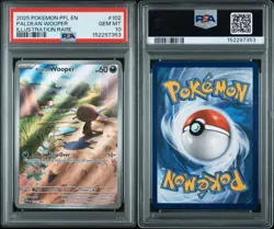 2025 POKEMON PFL EN-PHANTASMAL FLAMES ILLUSTRATION RARE PALDEAN WOOPER PSA 10 - Image 3