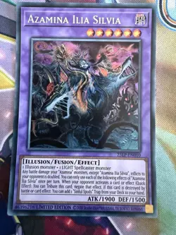 YuGiOh Azamina Ilia Silvia Secret Rare 15LP-EN010 - Image 1