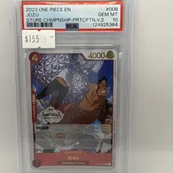 2023 ONE PIECE PROMOS STORE CHAMPIONSHIP-PARTICIPATION VOL.2 #008 JOZU PSA 10 - Image 1