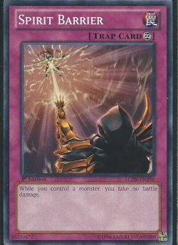 Spirit Barrier LCJW-EN296 1st Common Heavy Play (Crease) Yu-Gi-Oh DNA GAMES - Image 1