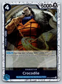 Crocodile (Pirate Foil) OP07-040 Premium Booster -The Best- Vol. 2 One Piece - Image 1