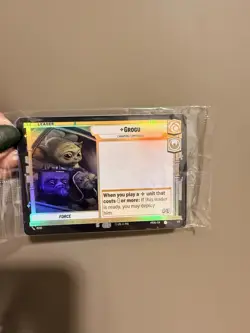 Star Wars Unlimited Grogu Leader Promo Foil sealed 2 card Mandalorian AMC pack - Image 3