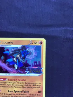 Pokemon Cards: Brilliant Stars Staff Prerelease Promo: Lucario SWSH186 - Image 4