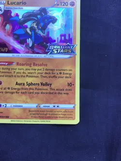 Pokemon Cards: Brilliant Stars Staff Prerelease Promo: Lucario SWSH186 - Image 5