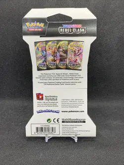 Pokemon TCG Sword Shield Rebel Clash - 1 SINGLE Booster Pack 10 Random Cards 820650806827 - Image 2