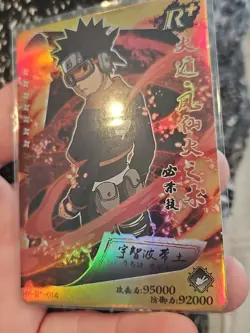 Naruto Kayou Obito Uchiha Card Heavens Scroll HY-R+-014 Foil Holo Rare - Image 3