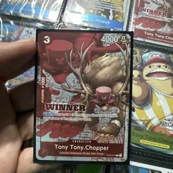 One Piece Tony Tony Chopper OP04-010 Winner Pack 2024 Promotion Card NM - Image 1