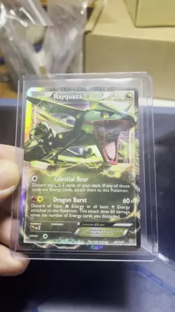 Rayquaza EX 85/124 Holo Rare Pokemon Card Black & White Dragons Exalted - NM - Image 2