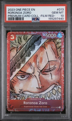 RORONOA ZORO PSA 10 2023 PREMIUM CARD COLLECTION -ONE PIECE FILM RED- #013 - Image 1
