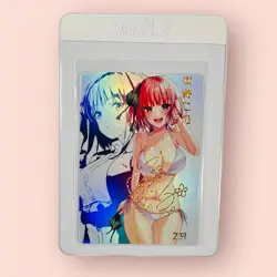 Nino Nakano - Quintuplets ZR Signature Foil Goddess Story Rare HOLO Foil Card NM - Image 1