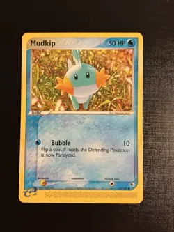 Mudkip 59/109 2003 EX Ruby & Sapphire Base Pokemon Card TCG e-Reader Common - MP - Image 1
