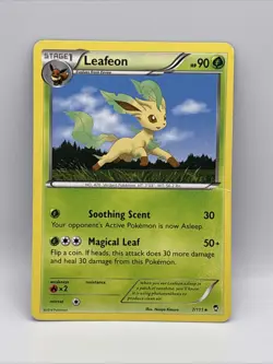Leafeon 7/111 Furious Fists Non-Holo Pokemon Card - - Image 1