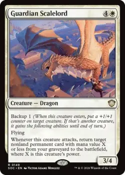 ~ Guardian Scalelord ~ NM ~ Commander: Secrets of Strixhaven ~ MTG ~ - Image 1