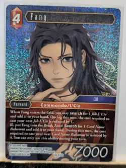 Final Fantasy TCG Gunslinger in the Abyss Fang Card 26-015H Foil NM - Image 1
