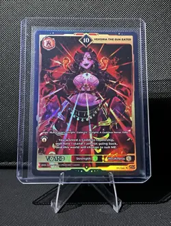 VCard: Awakened Worlds 1st Edition Vexoria The Sun Eater Ultra Rare 10 Holo Card - Image 1